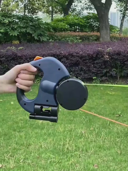Dual Retractable Dog Leash with LED Light — Walk 2 Dogs, Zero Tangles